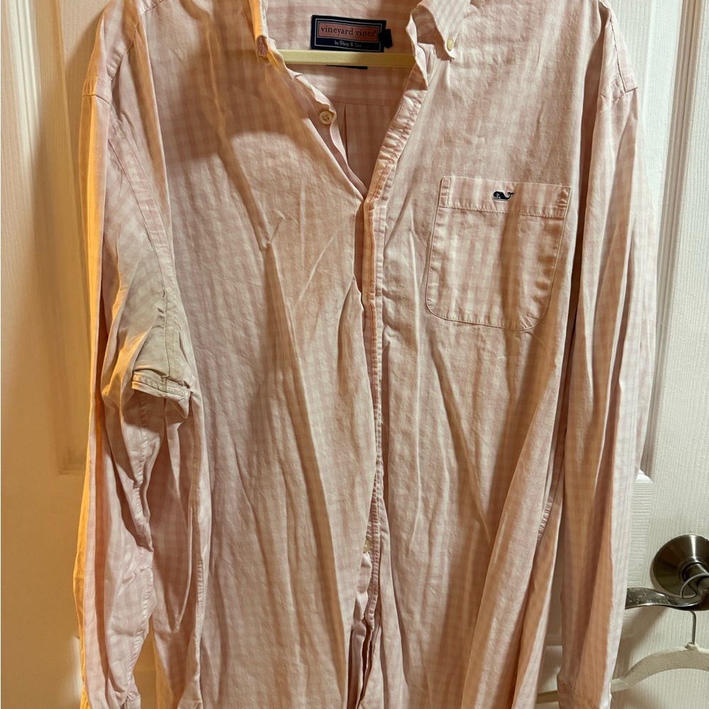 Vineyard Vines Light Pink Men's Button Down Shirt